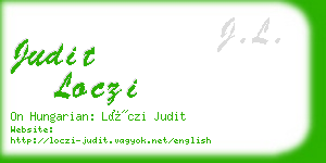 judit loczi business card